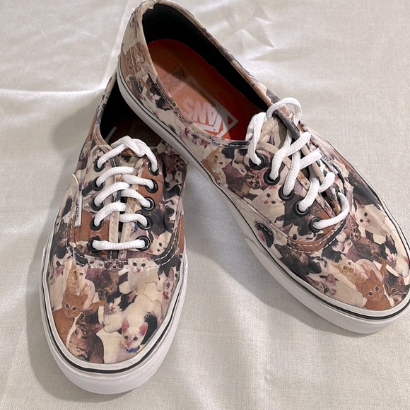 Vans Shoes Vans Off The Wall Aspca Cat Print Laceup Sneakers Poshmark